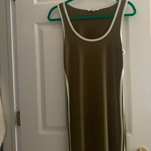 Long Olive Green Dress
